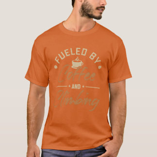 Fuelled by Coffee and Climbing Bouldering Sport gi T-Shirt