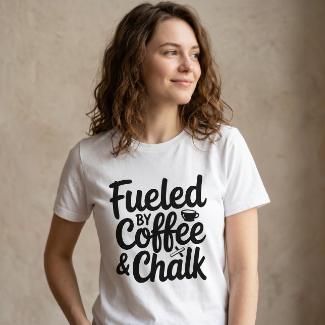 Fuelled by Coffee & Chalk Women's  Tri-Blend Shirt (Creator Uploaded)