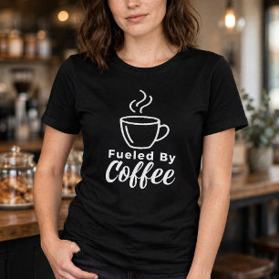 Fuelled By Coffee Funny Caffeine Lover Tri-Blend Shirt
