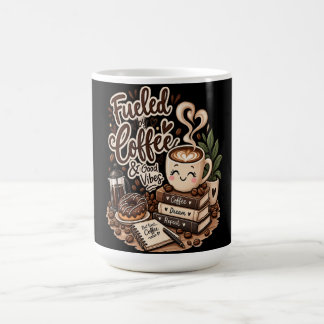 Fuelled by Coffee & Good Vibes – Cute Coffee Lover Mug