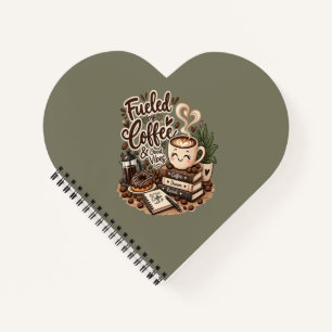 Fuelled by Coffee & Good Vibes – Cute Coffee Lover Notebook