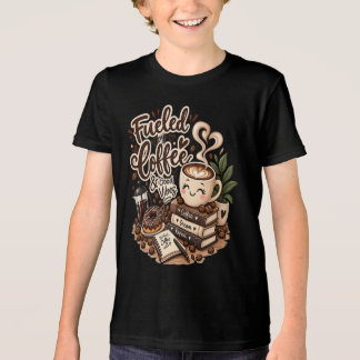 Fuelled by Coffee & Good Vibes – Cute Coffee Lover Tri-Blend Shirt