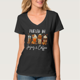 Fuelled By Coffee & Jesus Pumpkin Spice Latte T-Shirt