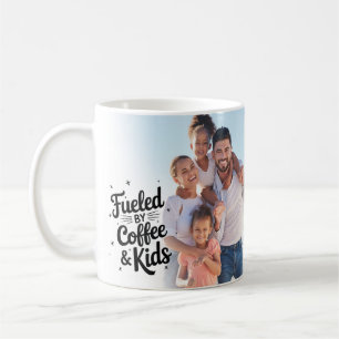Fuelled By Coffee & Kids Funny Photo Coffee Mug