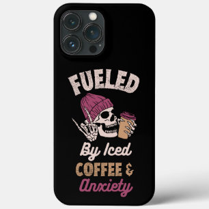 Fuelled By Iced Coffee And Anxiety Phone Case