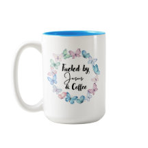 Fuelled by Jesus & Coffee LARGE mug