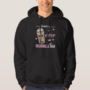 Fuelled By K-Pop And Bubble Tea Kawaii Boba Tea Hoodie