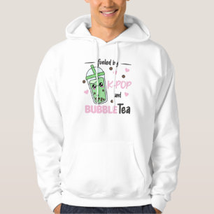 Fuelled By K-Pop And Bubble Tea Kawaii Boba Tea Hoodie