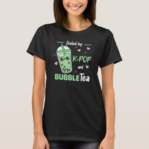 Fuelled By K-Pop And Bubble Tea Kawaii Boba Tea T-Shirt