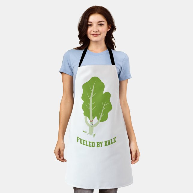 Fuelled by Kale running kale Apron (Worn)