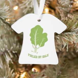 Fuelled by Kale running kale Ornament