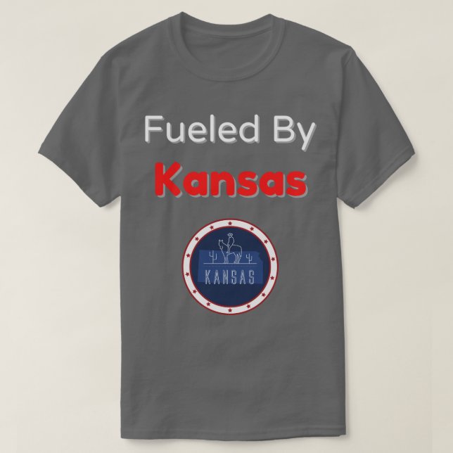 Fuelled By Kansas T-Shirt (Design Front)