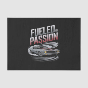 Fuelled by Passion - Car Enthusiast Design Tissue Paper