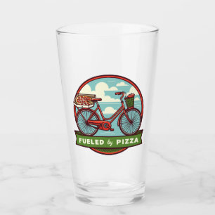 Fuelled By Pizza Bike Glass