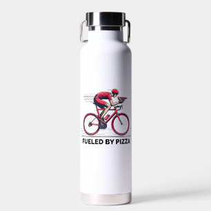 Fuelled By Pizza Cyclist Water Bottle