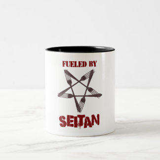 Fuelled by Seitan Two-Tone Coffee Mug
