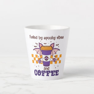 Fuelled By Spooky Vibes and Coffee – Halloween Bat Latte Mug