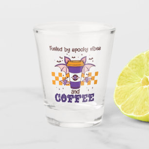 Fuelled By Spooky Vibes and Coffee – Halloween Bat Shot Glass