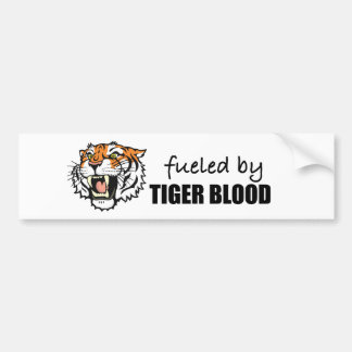 fuelled by tiger blood bumper sticker