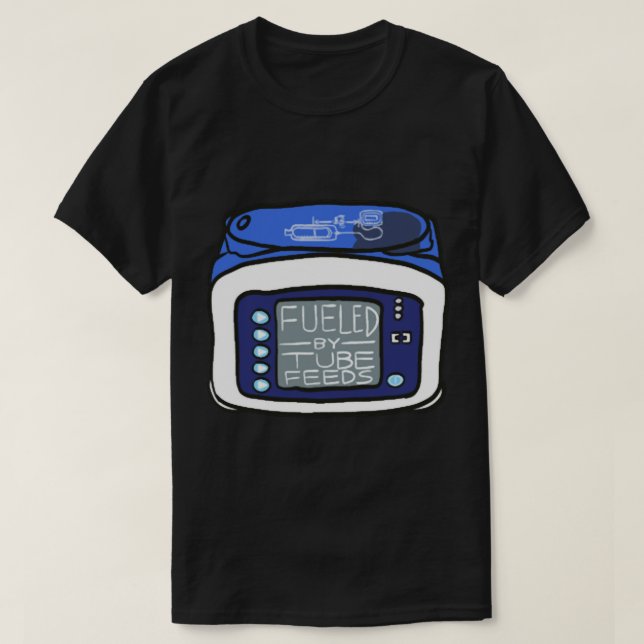 Fuelled by Tube Feeds Joey Kangaroo Pump T-Shirt (Design Front)