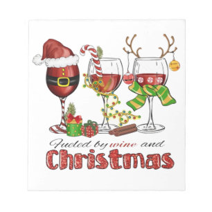 Fuelled by Wine and Christmas Notepad