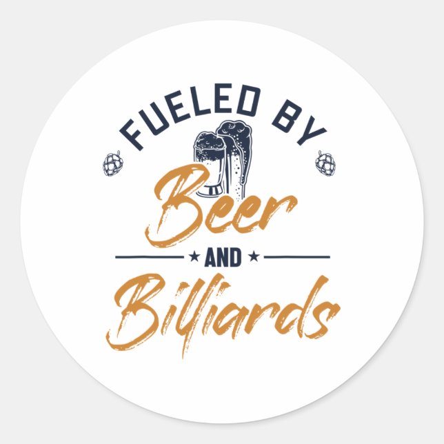 Fuelled  classic round sticker (Front)