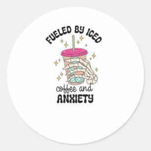 Fuelled classic round sticker