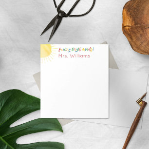 Fuelling Bright Minds Sun Teacher Notepad
