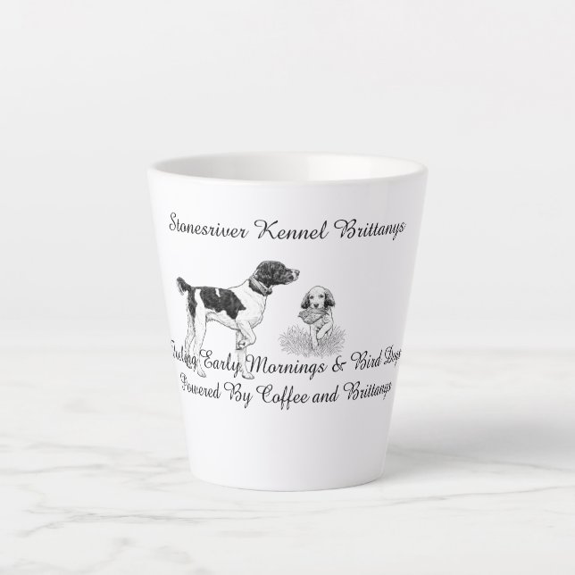 Fuelling Early Mornings & Bird Dogs  Latte Mug (Front)