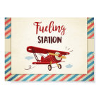 Fuelling station Sign Aeroplane Drinks fuel Table