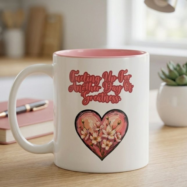 Fuelling Up For Another Day Of Greatness Mum Two-Tone Coffee Mug (Creator Uploaded)