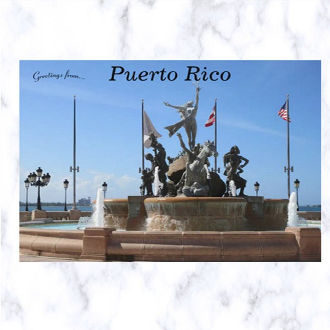 Fuente Raices Puerto Rico Postcard (Creator Uploaded)