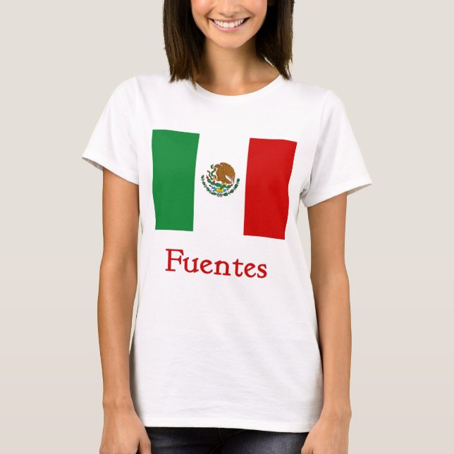 Fuentes Mexican Flag T-Shirt (Front)
