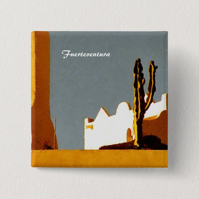 Fuerteventura 15 Cm Square Badge (Front)