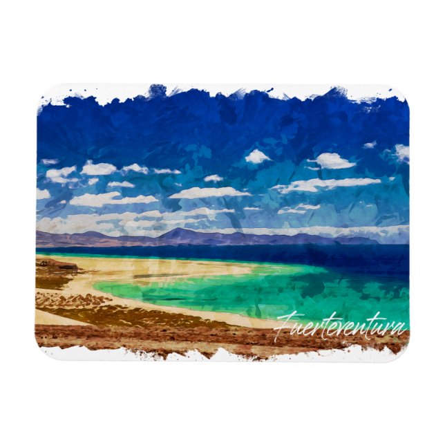 Fuerteventura Canarias Landscape Vacation Magnet (Horizontal)