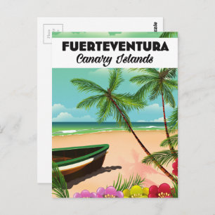 Fuerteventura Canary Islands Holiday postcard. Postcard