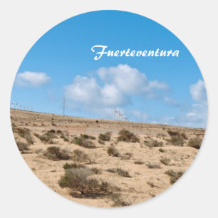 Fuerteventura Classic Round Sticker
