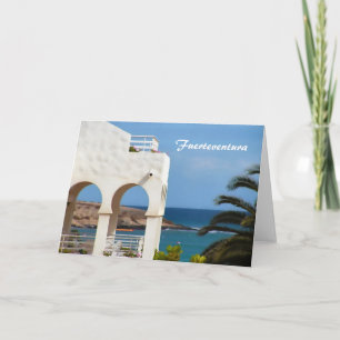 Fuerteventura Coastal Travel Art Card