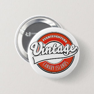 Fuerteventura spain vintage style logo 6 cm round badge
