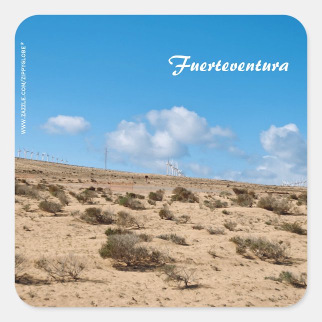 Fuerteventura Square Sticker (Front)