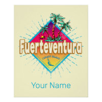 Fuerteventura Surfer Canary Islands Vintage