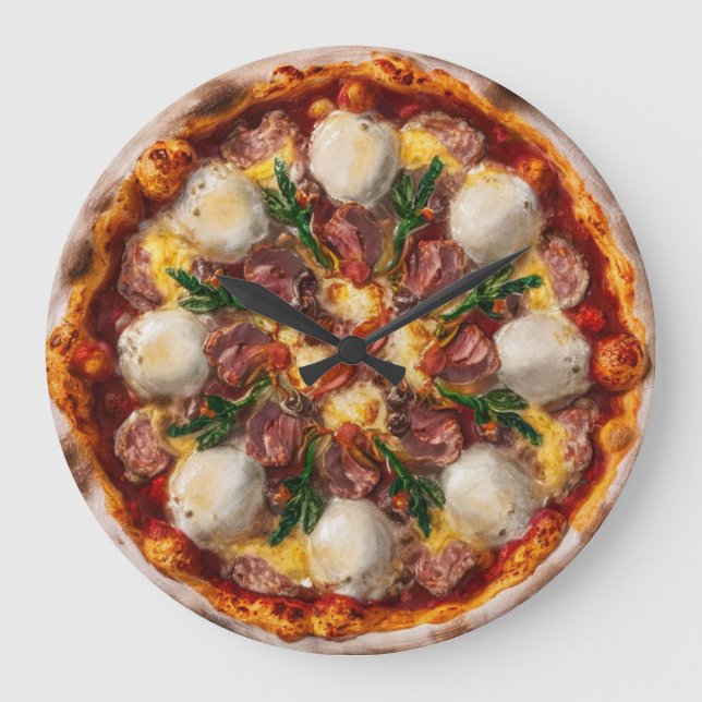 Fugazza Pizza Large Clock (Front)