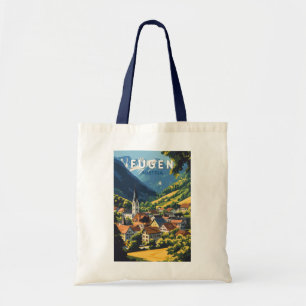 Fugen Austria Illustration Travel Art Vintage Tote Bag