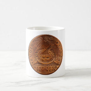 Fugio Cent Mind Your Business Copper Penny Coffee Mug