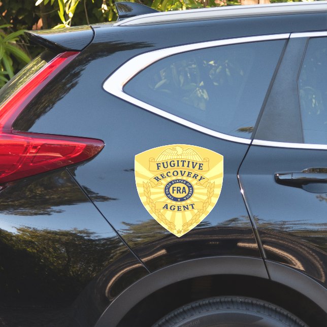 FUGITIVE RECOVERY AGENT BADGE (Car Side)