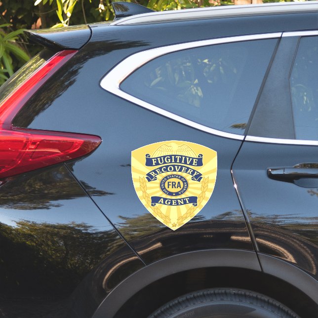 FUGITIVE RECOVERY AGENT BADGE (Car Side)