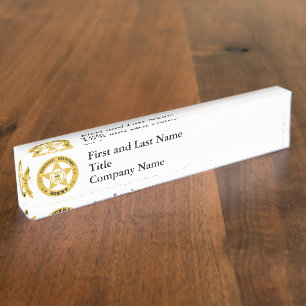 FUGITIVE RECOVERY AGENT BADGE NAMEPLATE