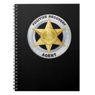 FUGITIVE RECOVERY AGENT BADGE NOTEBOOK