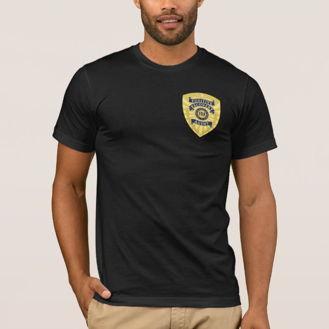 FUGITIVE RECOVERY AGENT BADGE T-Shirt (Front)