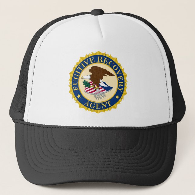 Fugitive Recovery Agent Trucker Hat (Front)